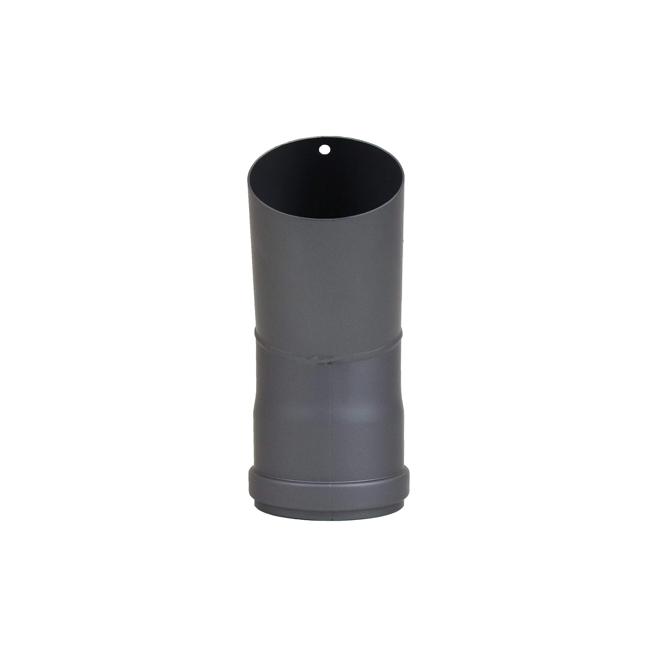 LANZZAS Pellebuis boog 45° graden in diameter DN 80 mm, in gietgrijs, pelletboog, kachelpijp, voor pelletkachel LANZZAS Pellebuis boog 45° graden in diameter DN 80 mm, in gietgrijs, pelletboog, kachelpijp, voor pelletkachel