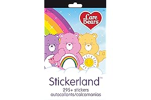 Care Bears: 4-Page Stickerland Pad: Creative Coloring Fun for Kids