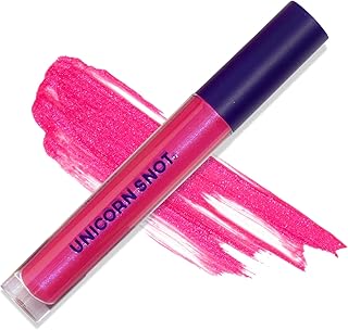 UNICORN SNOT Liquid Metal Lip Paint | Intense Pigment, Non-drying, Metallic Lip Color Makeup for Holiday, Stocking Stuffers, Christmas Gift | Vegan & Cruelty-free Lip Makeup - GLOW (Alpha Pink)