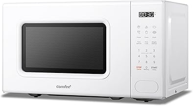 COMFEE CM-E202CC(WH) Digital Microwave 700W 20L 6 Preset Menus Express Cook 11 Power Levels Defrosting Memory Function - White