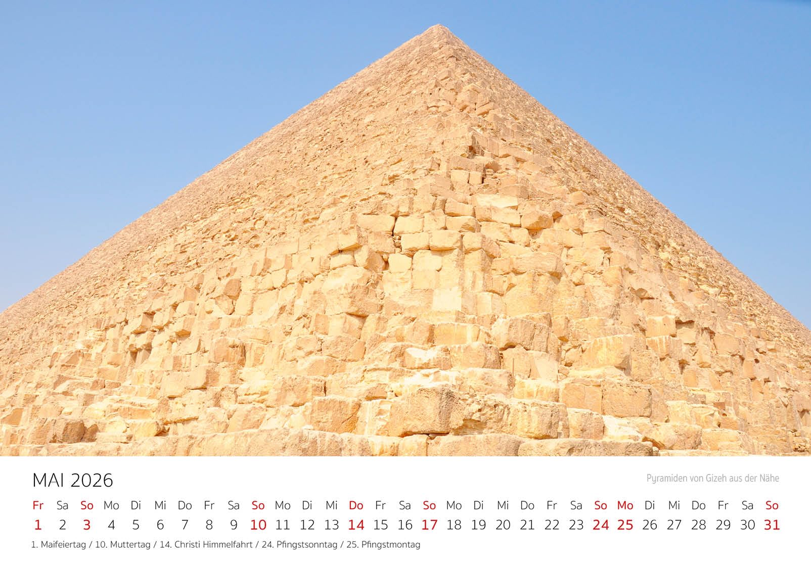 Edition Seidel Premium Kalender Faszination Ägypten 2026 Format DIN A3 Wandkalender Nord Afrika Luxor Kairo Pyramiden von Gizeh Karnak-Tempel Große Sphinx