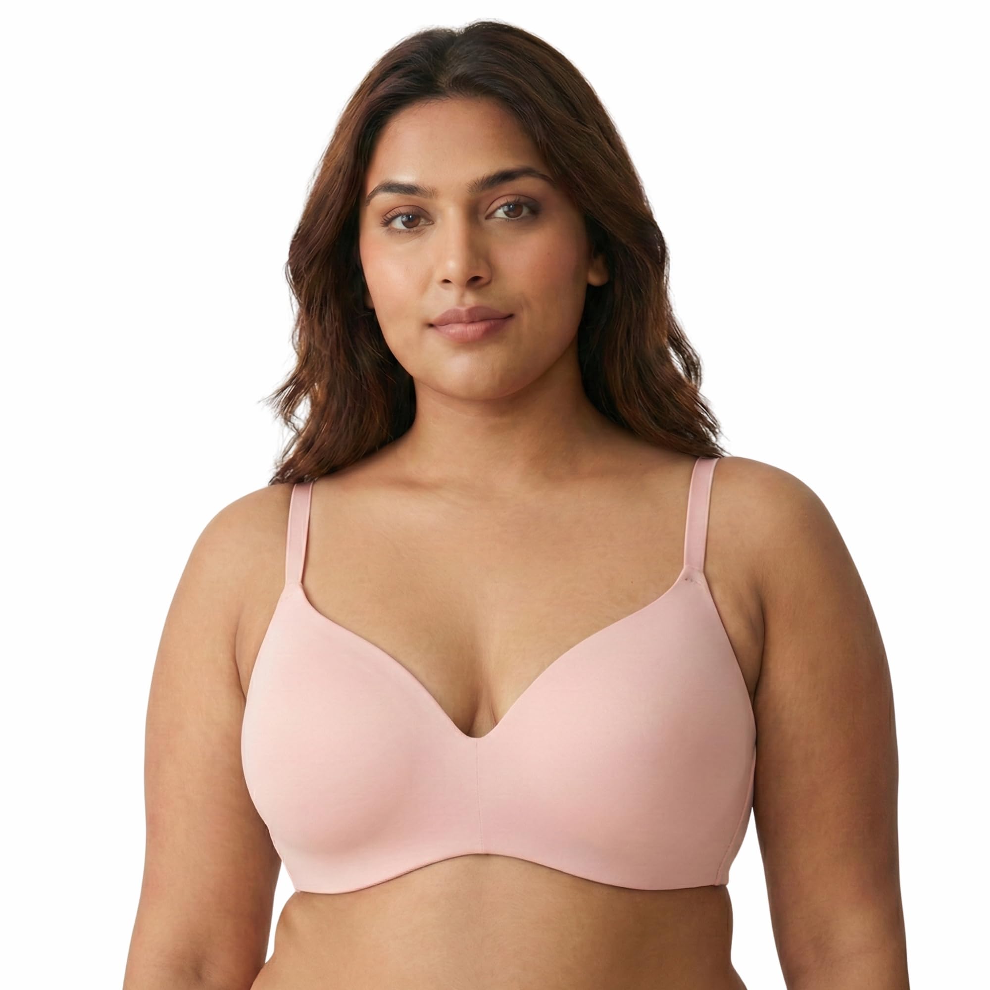 Seamless Push-Up Padded Bra for Women Wireless Full Coverage Gather Lift Thick Cup T-Shirt Bra Invisible No Line Everyday Comfort Innerwear with Cross Back Support-image-12