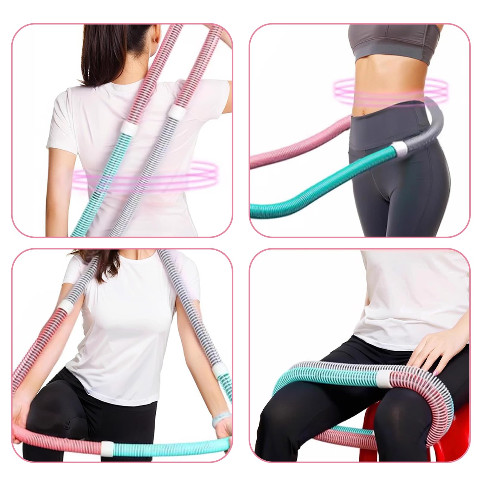 Mini Hula Hoop Per Braccia – Arm Hoop Ponderato – Tonifica Spalle E Braccia Per Donne – Azzurro