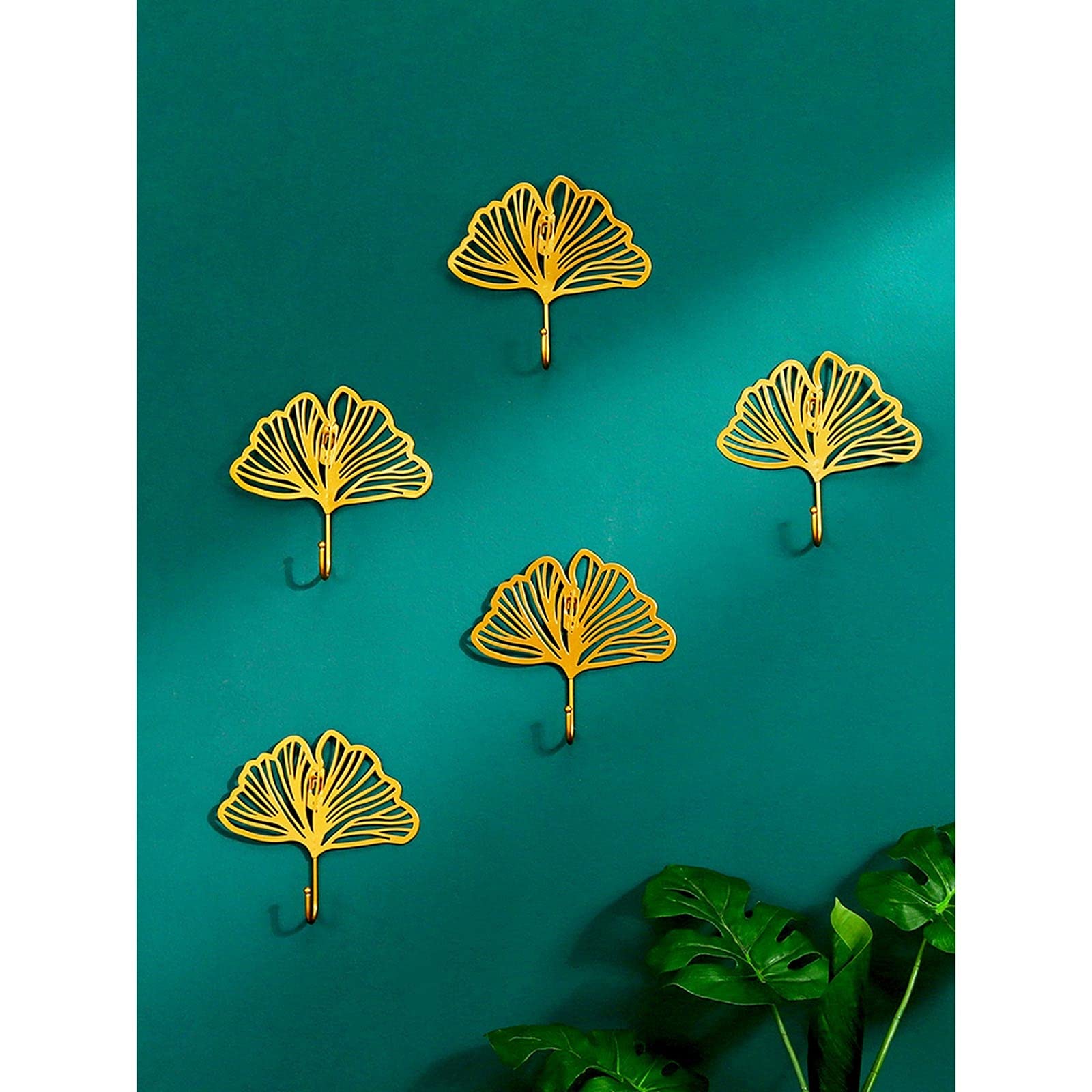 Perchero Pared Paquete de 12 ganchos de pared, ganchos for abrigos, ganchos creativos de hojas, ganchos sin perforar, ganchos de pared for colgar abrigos, llaves, bolsa de toalla, sombrero de copa Per