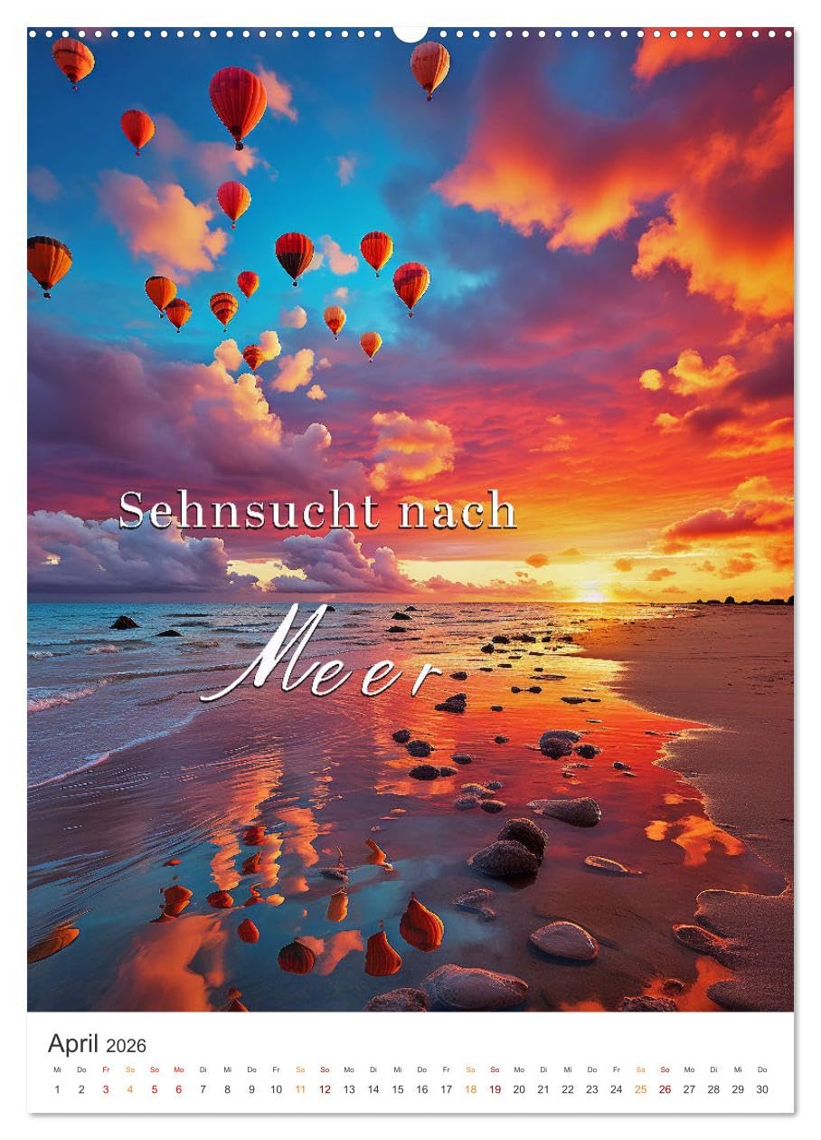 Meine Auszeit für die Seele (hochwertiger Premium Wandkalender 2026 DIN A2 hoch), Kunstdruck in Hochglanz: Auszeit für die Seele ist eine Gelegenheit, ... sich selbst zu nehmen. (CALVENDO Gesundheit)