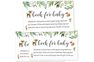 Giftideaworkshop Woodland Floral Books for Baby Instead of Cards