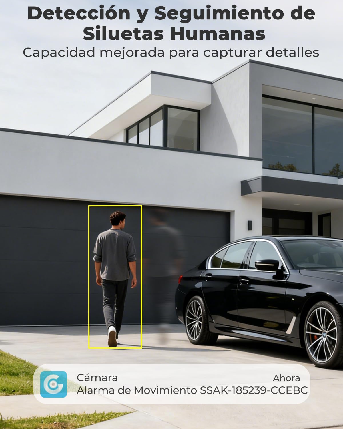 GENBOLT [Zoom Híbrido 10X] 2.5K PTZ Cámara Vigilancia WiFi Interiores y Exterior,360° Doble Lente Domicilio Cámara IP CCTV con Automático Detección, IK10 Antivandalismo IP66 Impermeable (DC&PoE)