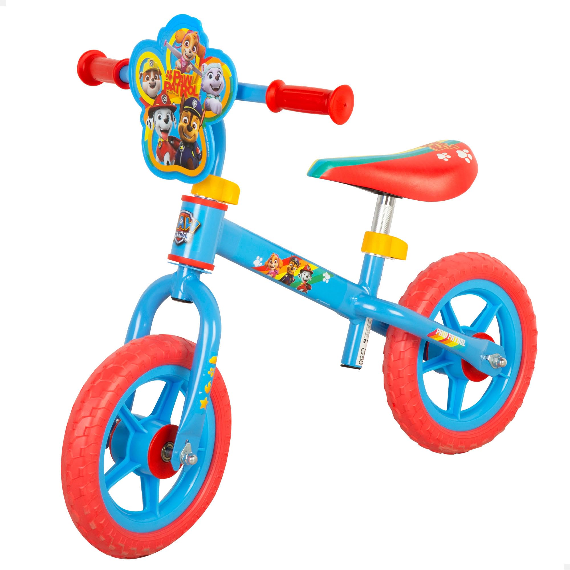 La Patrulla Canina Bicicleta sin pedales, 70x41x50 cm, Máx. 20 kg, Bici de equilibrio, Ruedas antipinchazos, Manillar y sillín regulables, Altura ajustable, Licencia oficial, +2 años (77751)