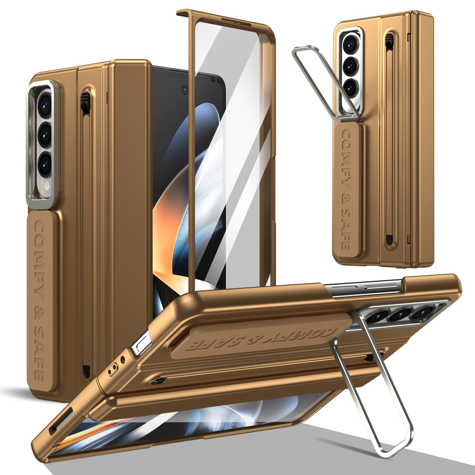 Housse Galaxy Z Fold 3 anti rayure avec protège charnière rigide - 8