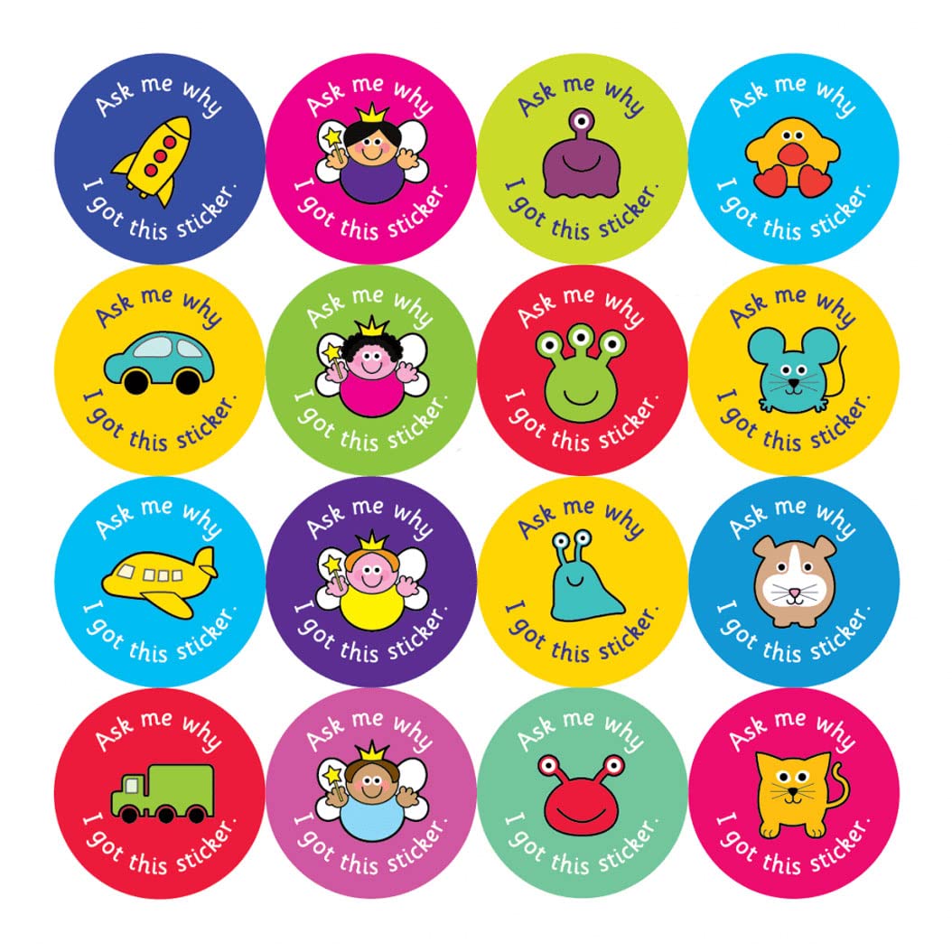 37mm 'Ask me Why I got This Sticker' Reward Stickers.