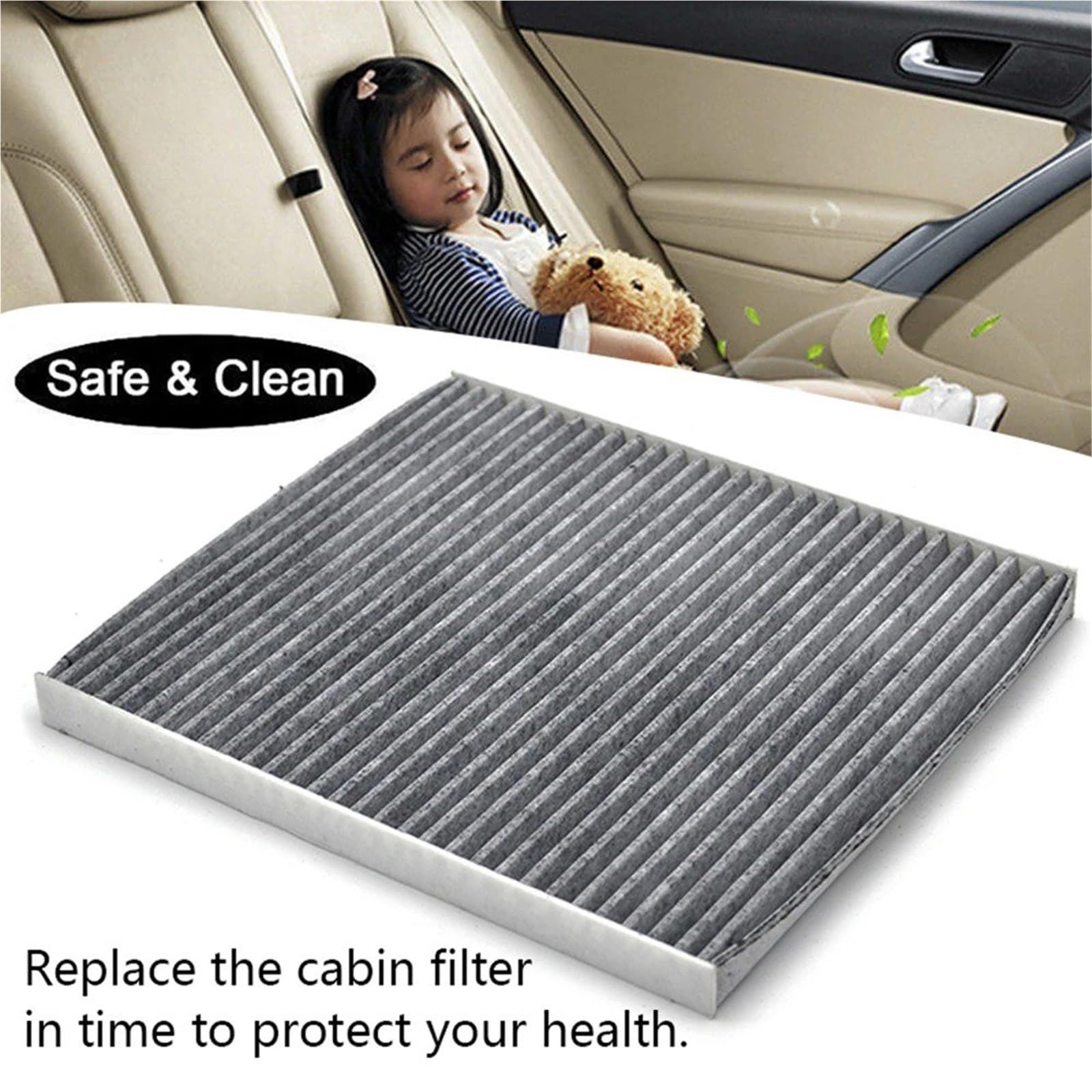 Filtro Habitáculo Para Kia Para Forte Para Sportage Filtro De Aire Cabina Coche Carbón Activado 97133-2E200 97133-2E210 08790-2E200
