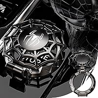 Vista 14 de Tybasthe Cubierta para Botón de Arranque con Pulsador, Protector de Botón de Arranque y Parada del Motor de Coche de Mecha Metálica, Adhesivos