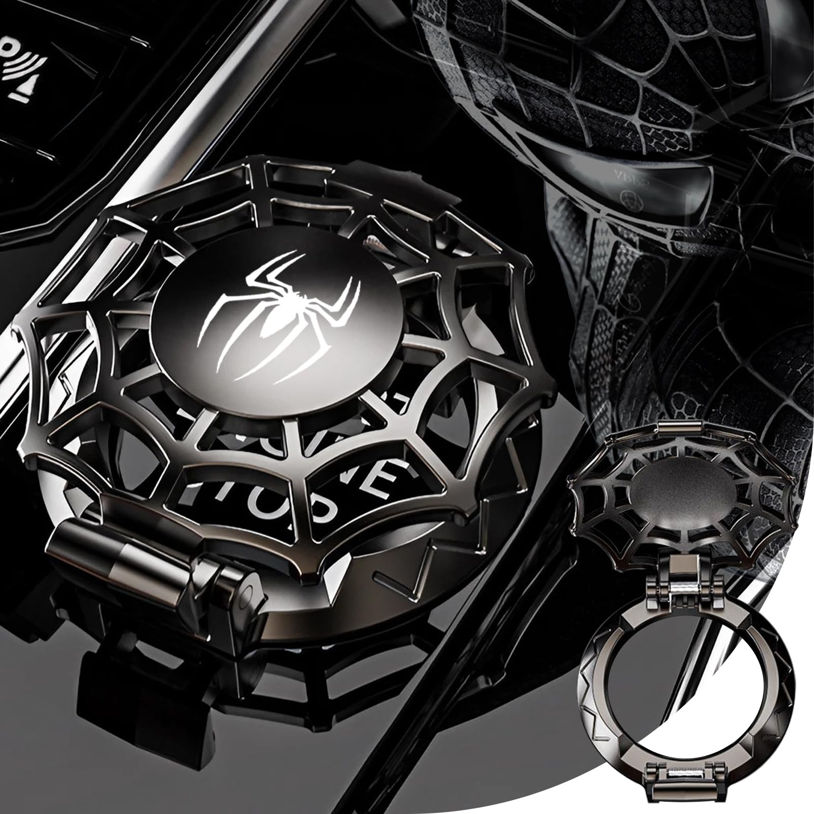 Original | Push Start Button Cover, Spiderman Car Engine Start Stop Button Cover Protector, Cool Car Accessories Interior Decor Sticker Decals