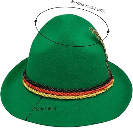 Trachtenhut Für Oktoberfest - Bayrischer Filzhut Für Herren & Damen