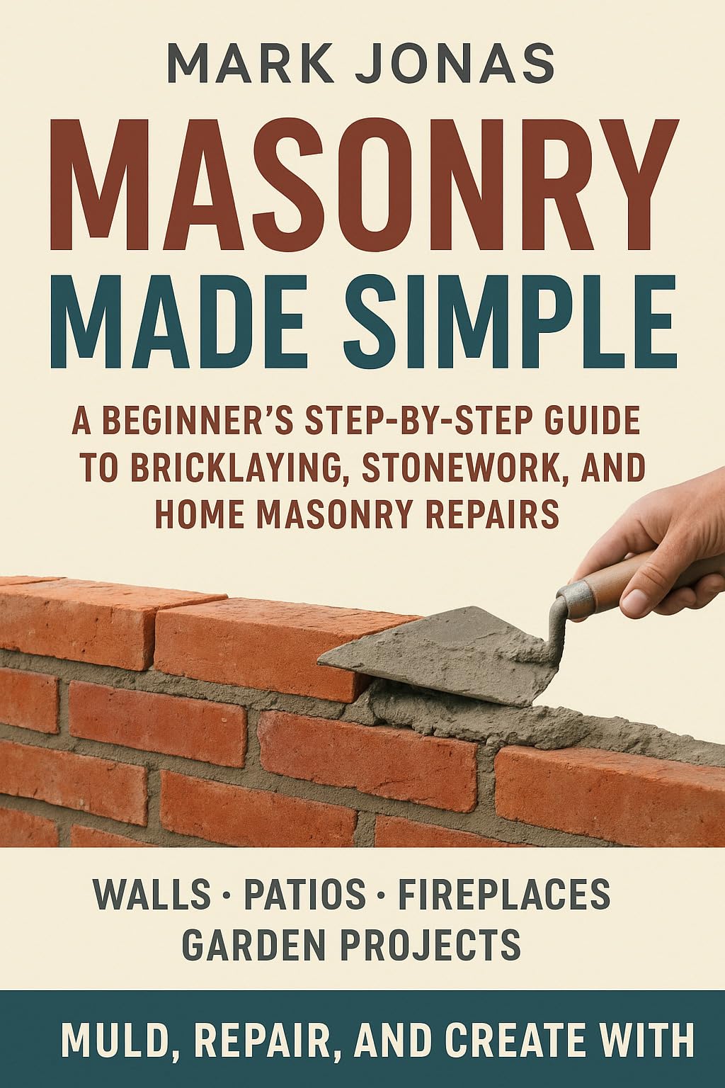 Masonry Made Simple: A Beginner’s Step-by-Step Guide to Bricklaying, Stonework, and Home Masonry Repairs for Walls, Patios, Fireplaces, and Garden Projects with Tools, Techniques, and Expert Tips