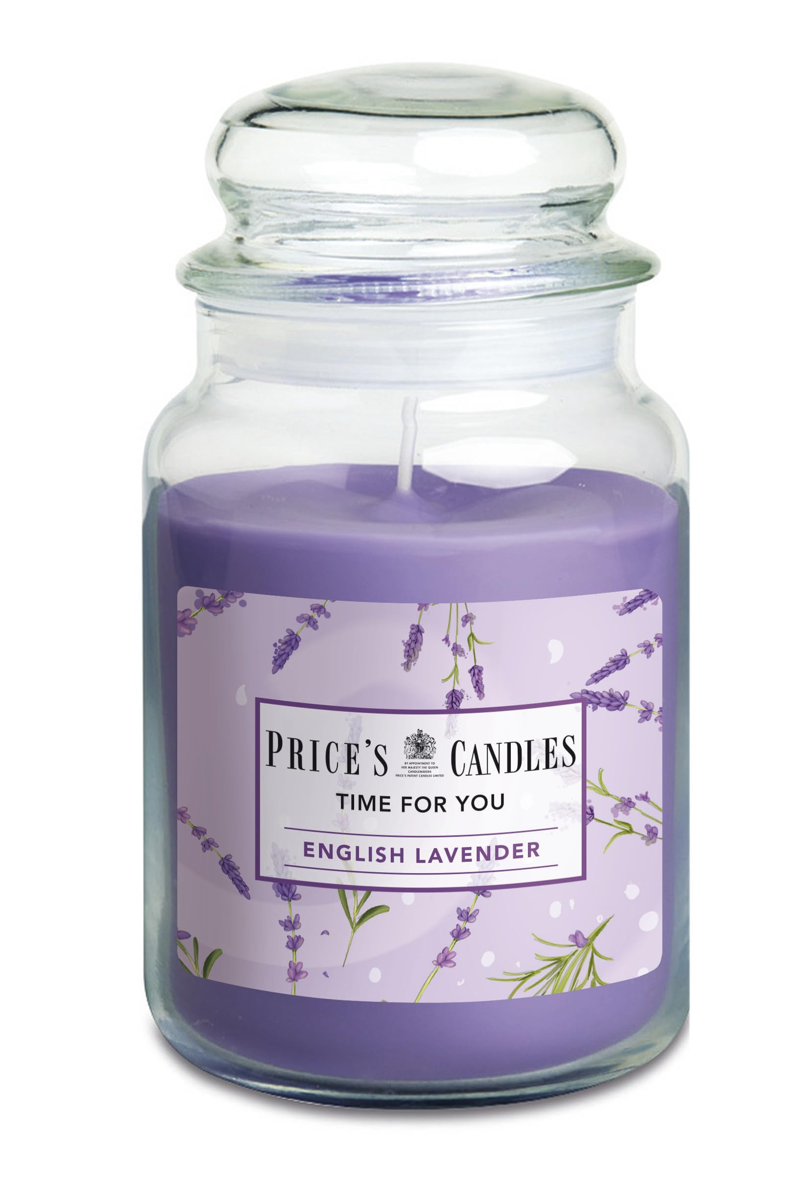 Price's Purple Candles Time For You Lavender Large Jar Candle