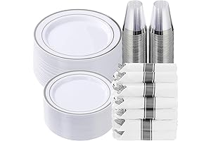 Decoraciones Para Fiesta - Vajilla Lujosa Para 50 Invitados