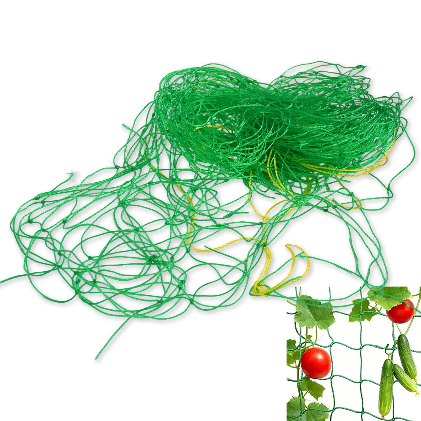 Weilin Netting for Plants, Sweet Pea Plant Netting for Garden Climbing Plants, 1.8m X 1.8m Trellis Net for Runner Bean, Sweet Pea, Climber, Vegetables, Flower, Fruits