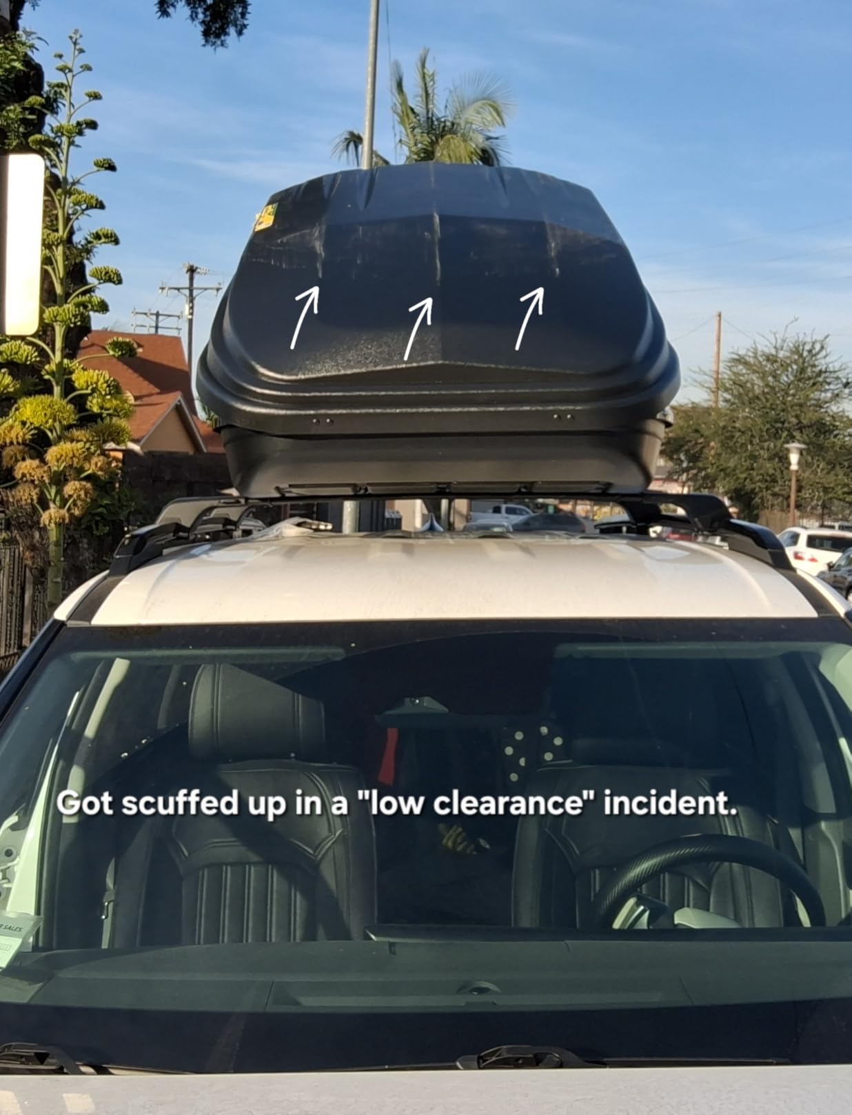 SportRack Vista XL rear-opening cargo box with interior view