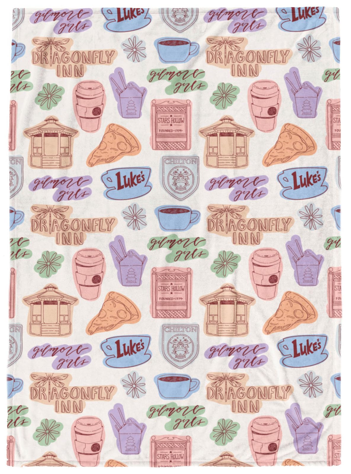 Gilmore Girls Stars Hallow Plush Throw Blanket - Measures 50 x 60 Inches, Super Soft Lightweight Fleece Bedding