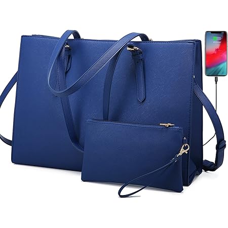 Amazon.com: Bolsa para laptop para mujer de 15.6 pulgadas, bolsa de piel, bolsa  de trabajo : Electrónica