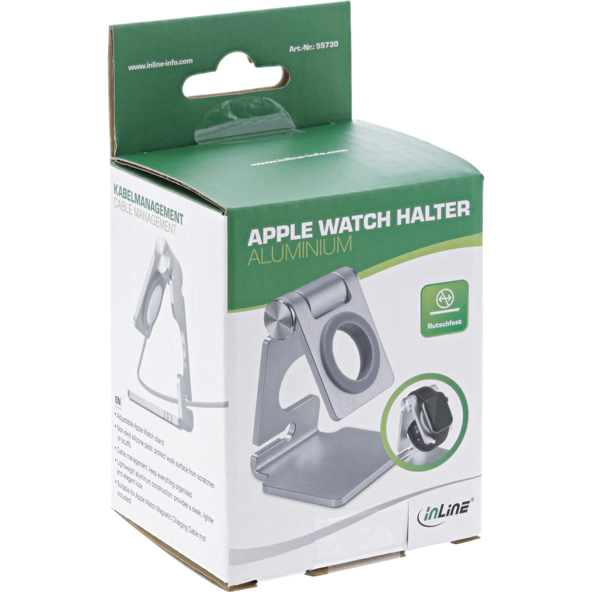 InLine® Aluminiowy uchwyt do zegarka Apple Watch