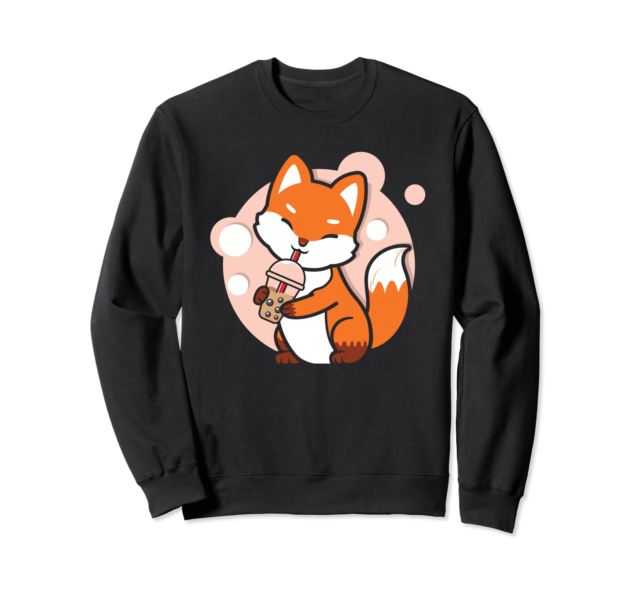 Kawaii Neko Cute-Fox Bubble Tea Boba Neko Teen Girl Gifts Sweatshirt