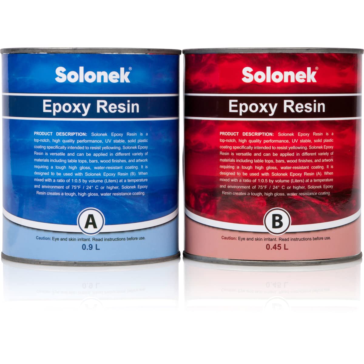 SOLONEK Epoxy Resin Crystal Clear Epoxy Resin Kit Resin