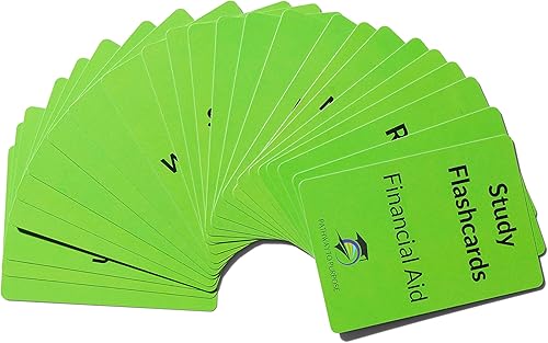 Miniatura 5 de Tarjetas didácticas de estudio de ayuda financiera 24 Baraja de tarjetas flash