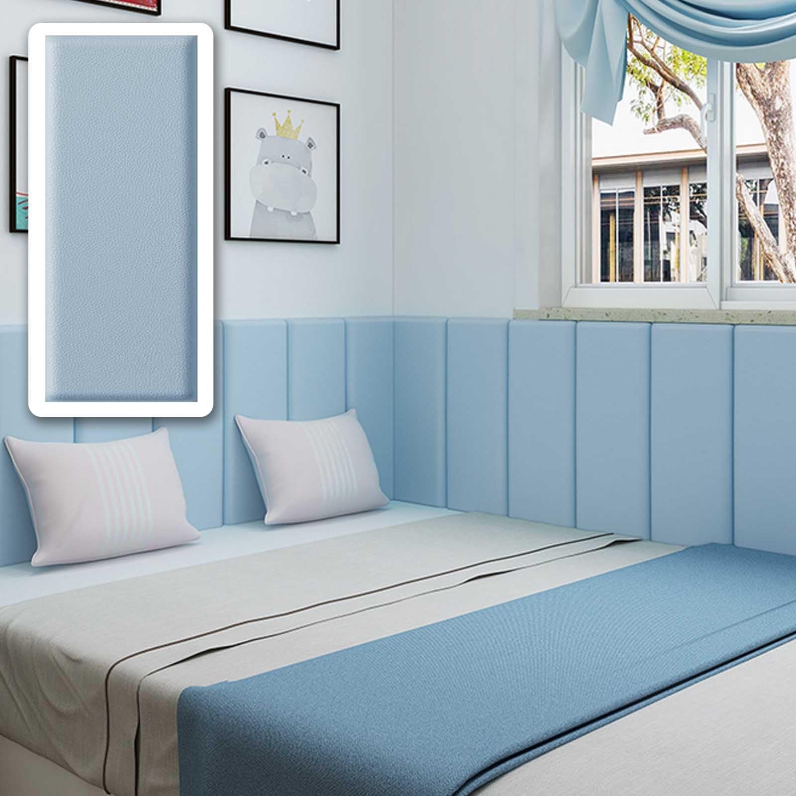 Acolchado Pared Panel Decorativo Pared Adhesivo Paneles De Pared Anticolisión Papel Pintado Pared Dormitorio Desivos Paredes Decoración Fáciles De Limpiar(#2,30x70cm/6pcs)