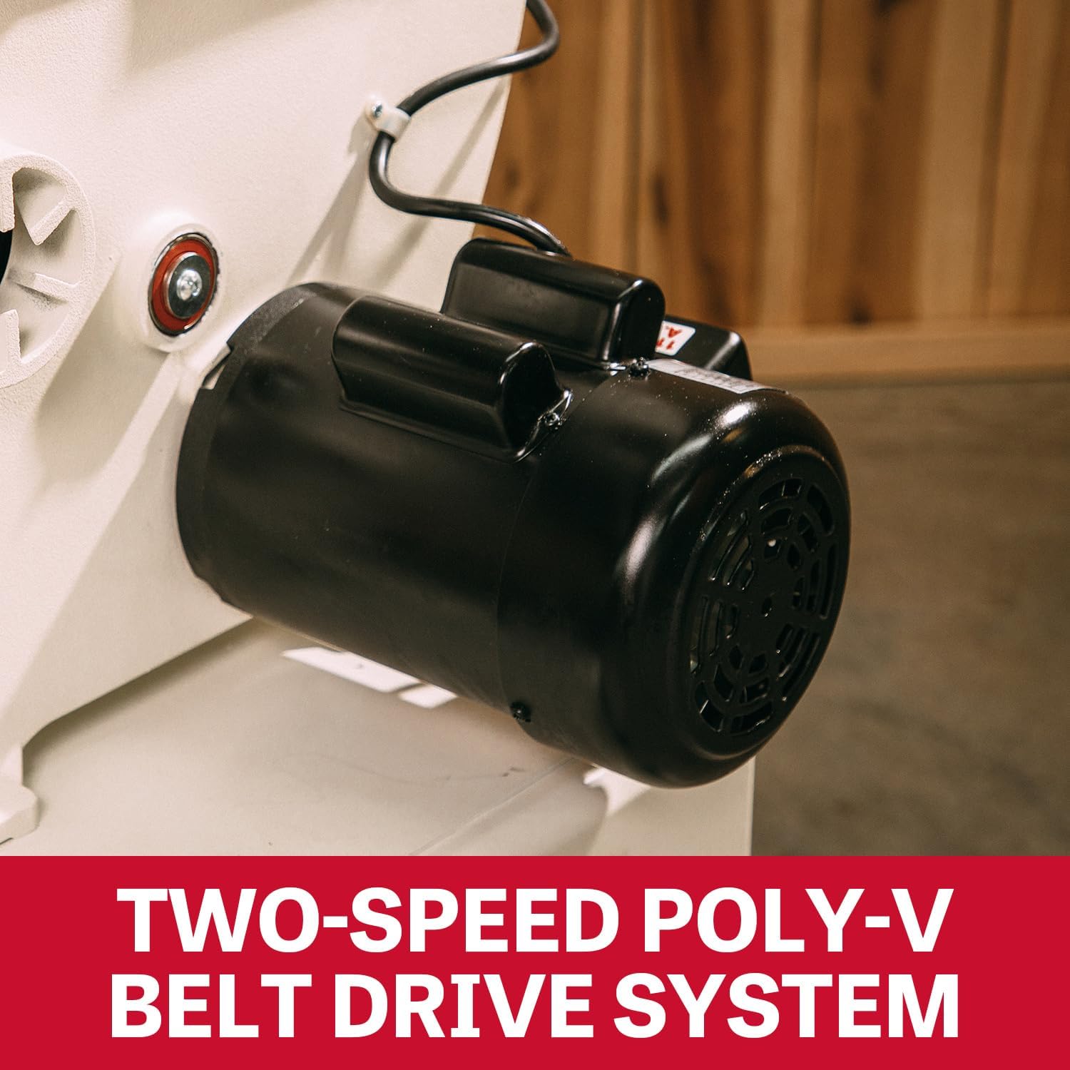 Two-speed poly-v belt drive system