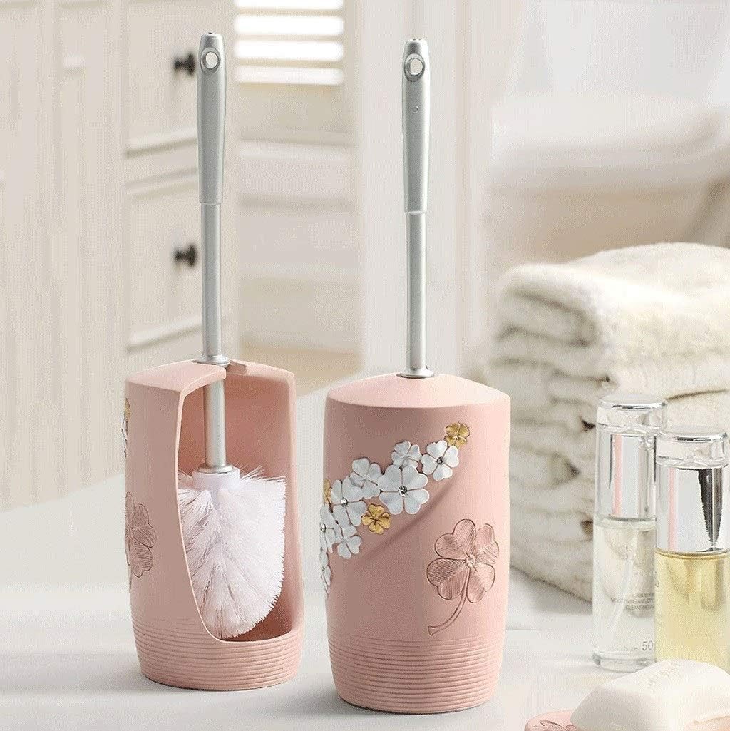 Toilet Brush Holder Toilet Brush and Bracket Stainless Steel Handle European Creative Toilet Brush Household Bathroom Cleaning Brush,Toilet Brush with Holder
