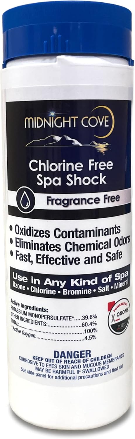 Chlorine Free SPA Shock Dual Pack - Oxygen Enhanced Clarity in SPAS & HOT TUBS- BOOSTS Performance-Shock and SOAK in 15 Minutes - (2 lb Jar Pack of 2)