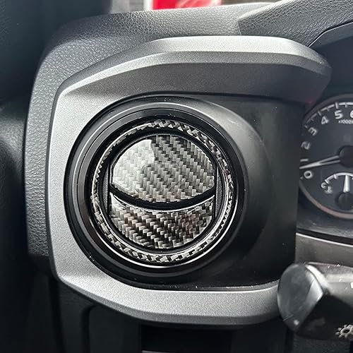 Miniatura 5 de Accesorios interiores de coche aptos para Toyota Tacoma 2016 2017 2018 2019 2020 2021 2022 3D adhesivo 3D consola central cubierta de ventilación de