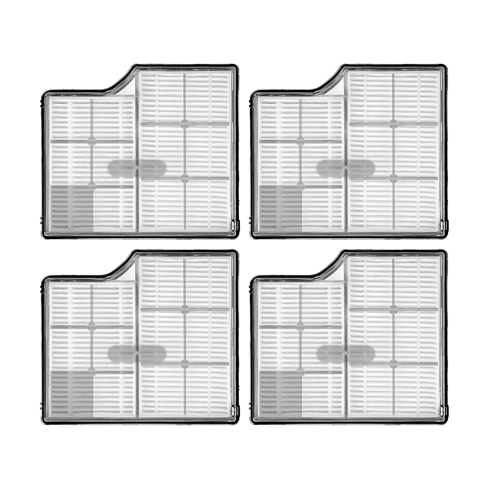 (4 Pack) Saros 10 Replacement HEPA Filters Compatible with Roborock Saros 10 Robot Vacuum Cleaner, Filters Accessories Kit, Filter Kit