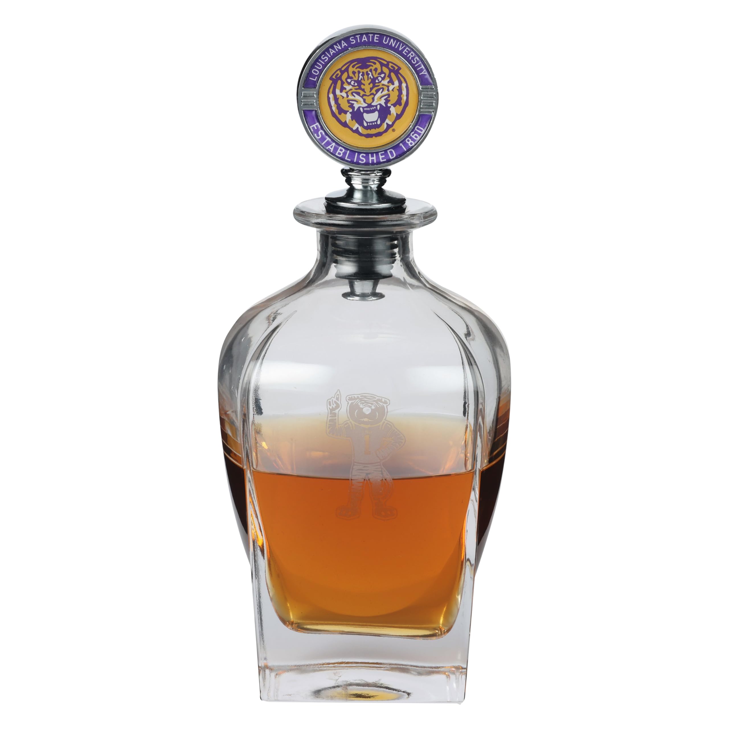 The Memory Company | Licensed NCAA Decanter with Mascot Stopper