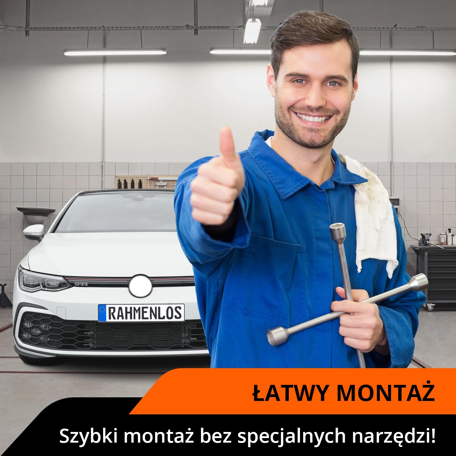 GENMAG® Śrubki do Tablicy Rejestracyjnej z Zaślepkami | Ramki pod Tablice Rejestracyjne | Bezramkowy Uchwyt Tablicy Rejestracyjnej z Zaślepki i Śruby | Wkręty Tablicy Rejestracyjnej z Zaślepka