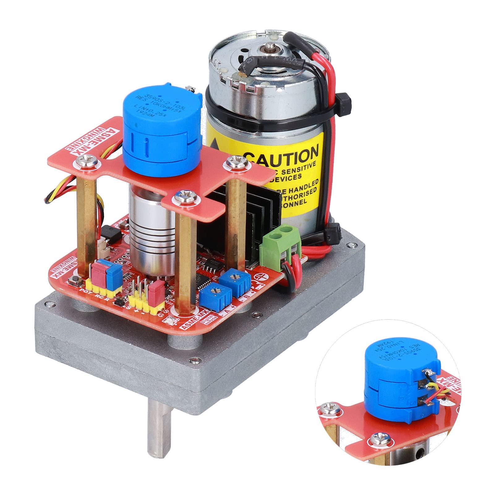 Hyuduo Serwo Robota Serwosilnik ze Stopu Aluminium 260 Kg Cm 12 V 24 V Sterowanie Impulsem 3600 Stopni dla Użytkowników Automatyki Sprzętu Mechanicznego Ramienia Robota