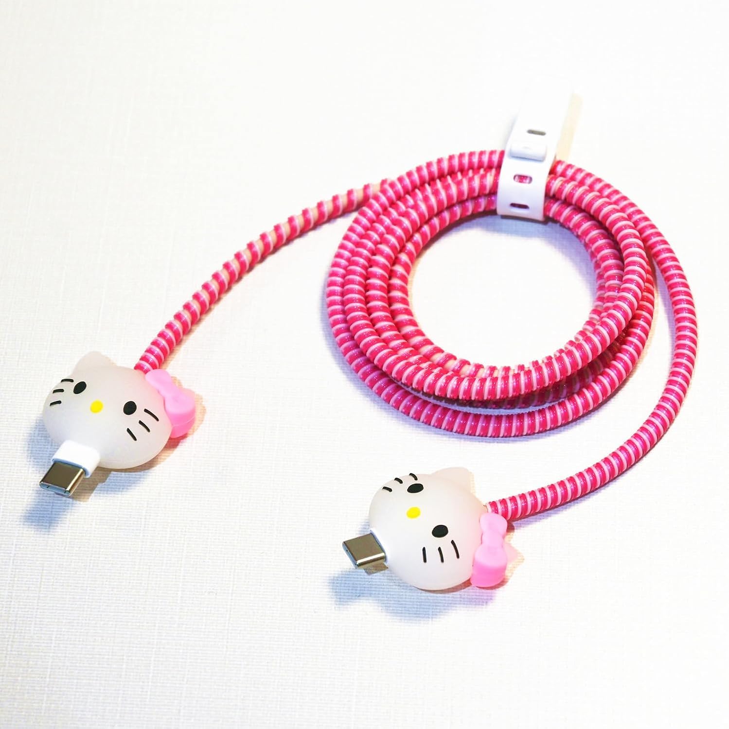 Cute USB C Cable Protectors - Hello Kitty & More -1