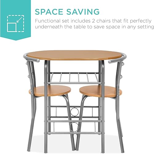 Miniatura 2 de Best Choice Products - Conjunto de mesa redonda y sillas de madera