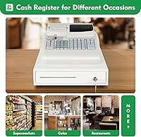 Vista 3 de Caja registradora con punto de venta,Caja registradora electrónica,Cajón de caja registradora con impresora térmica,Sistema POS Caja