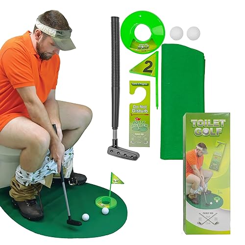 Potty Putter Toilet Time Golf Game - Perfect Bathroom Mini