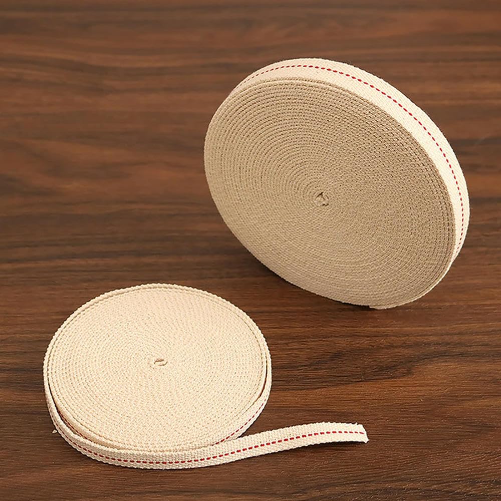 Wymień mocny knot z bawełny 1M biały pleciony bawełniany knot do lamp naftowych 0,8-1,2 cm(A-0.8cm)