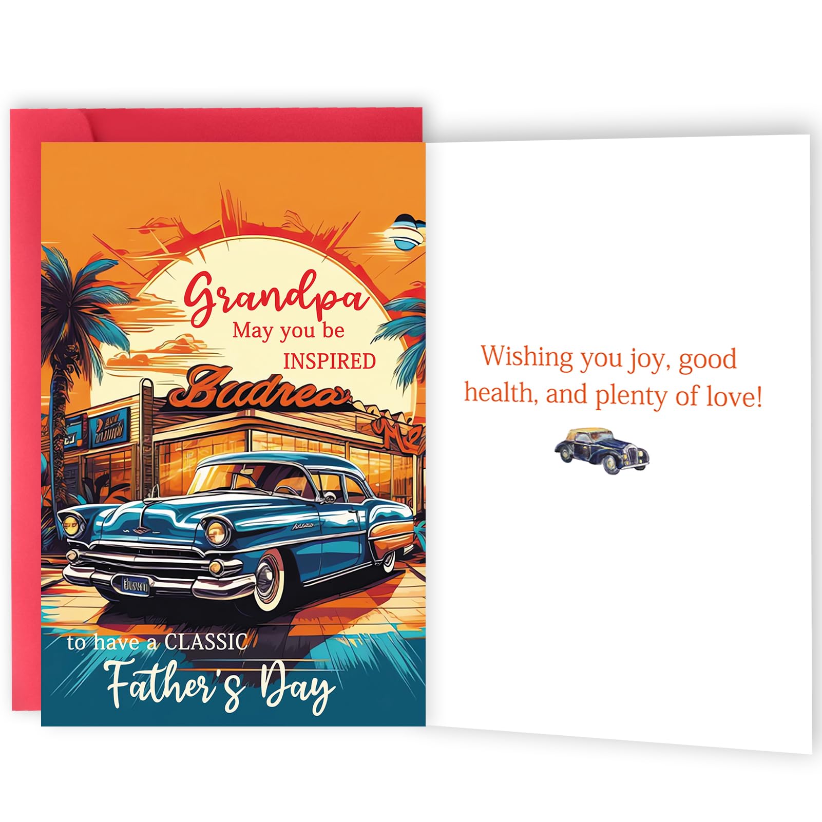 Amorista Funny Father‘s Day Gifts for Grandpa, Granddad Fathers Day Cards from Grandson Granddaughter, Best Grandfather Gifts Ideas