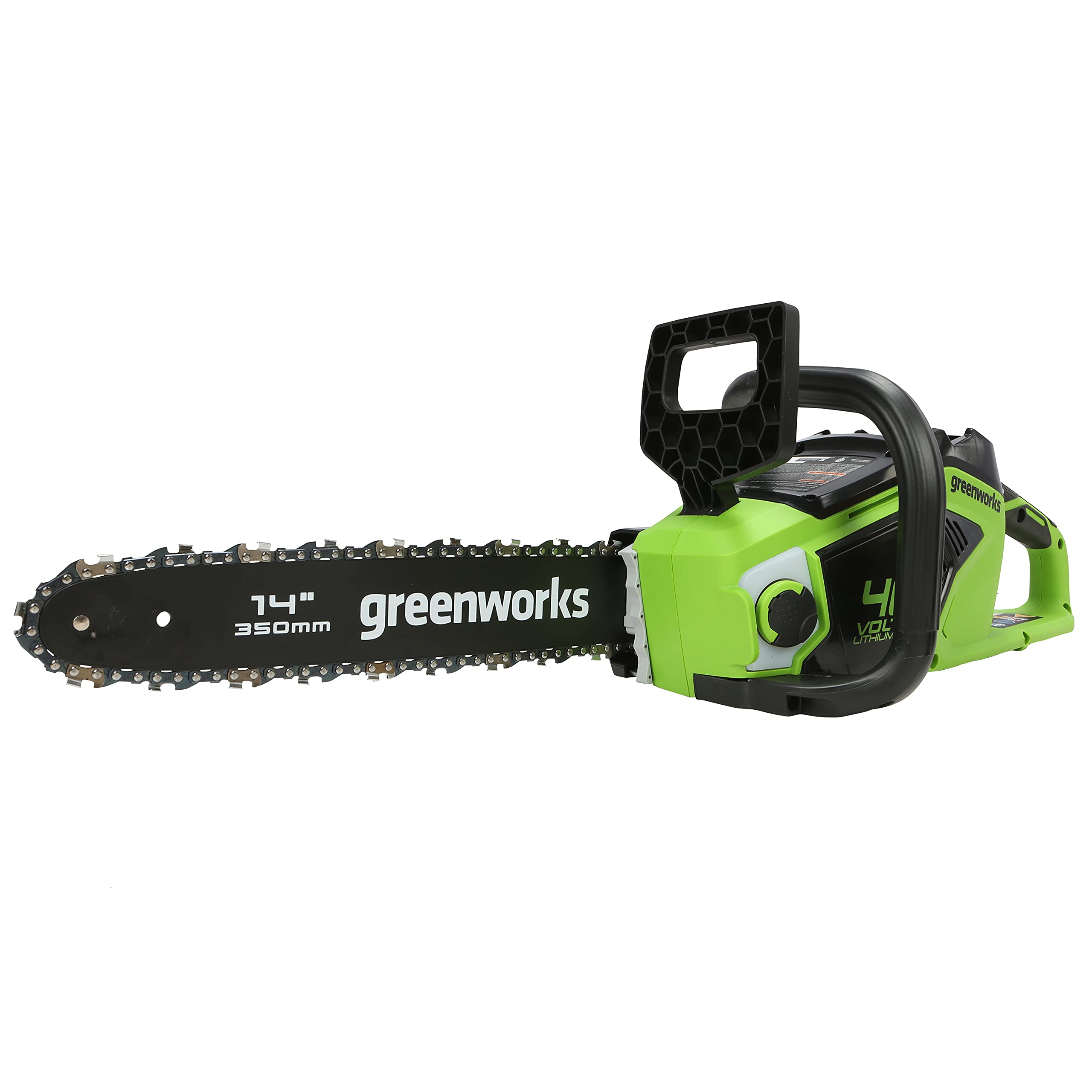 Greenworks Green Works Gd40cs15 Cordless Chainsaw With Brushless Motor, 14 Inch (35Cm) Bar Length, 12M/S Chain Speed, 3.5Kg, Auto-Oiler, Kickback Protection Without 40V Battery & Charger