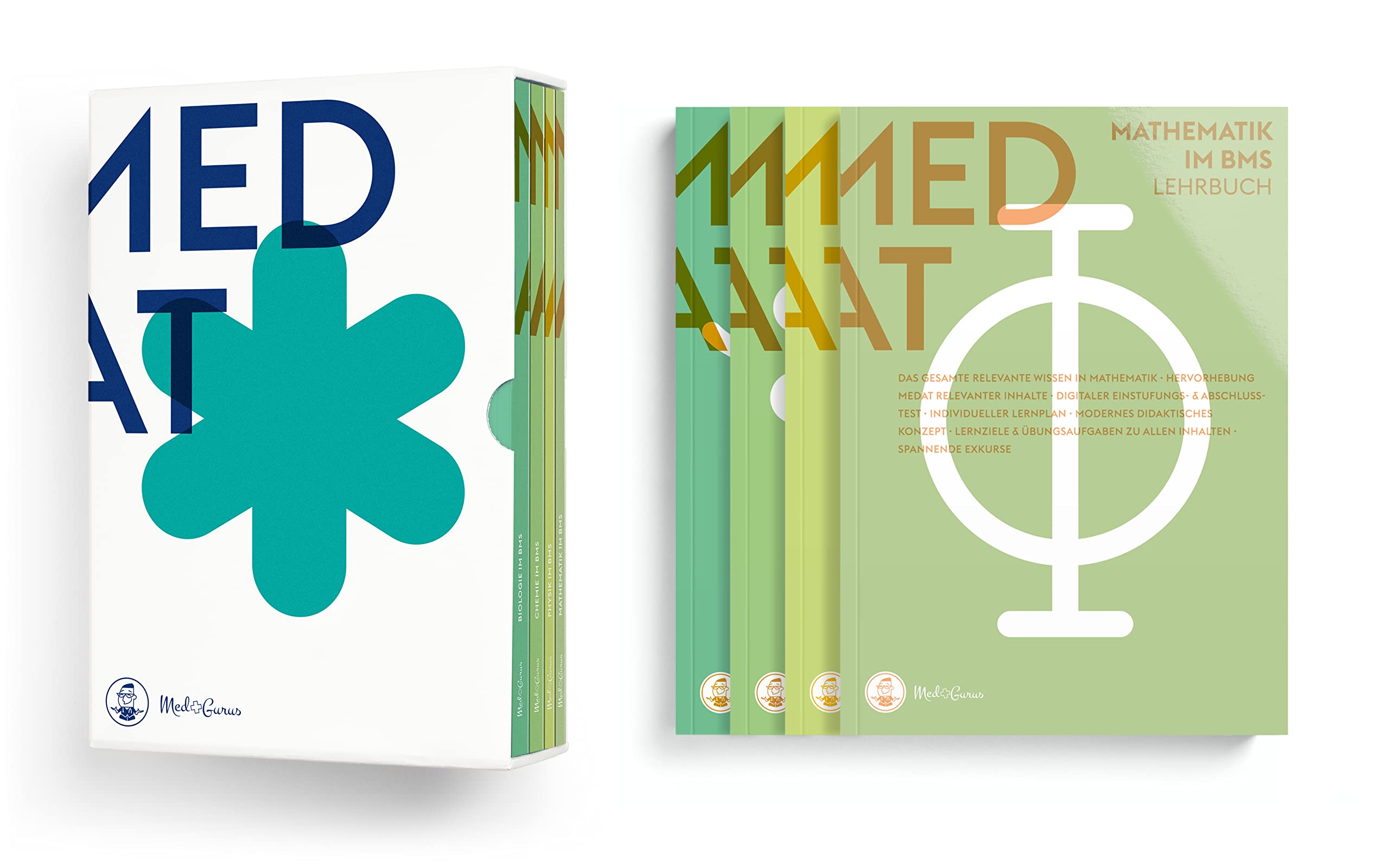 MedGurus MedAT Vorbereitung BMS Paket - BMS Lehrbücher und E-Learning zur Vorbereitung für den Medizinaufnahmetest in Österreich