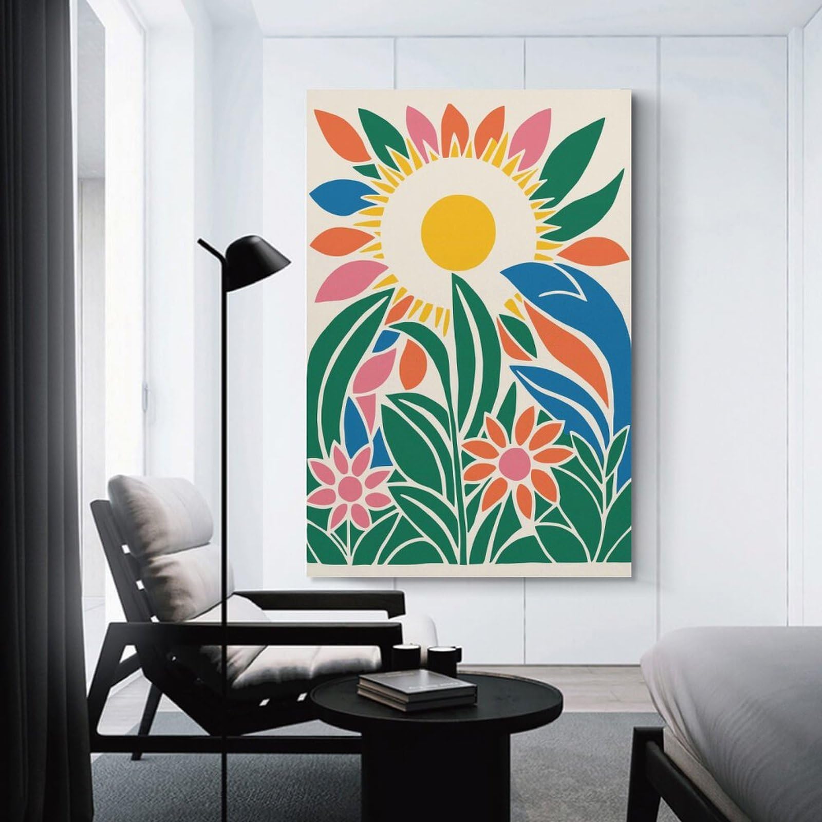 Junmoney Iowa Sunshine Wall Decor Canvas Print 24x36inch(60x90cm), for Lounge Decor, Bedroom Walls Or Flats, Canvas Styling for A Polished Room Look