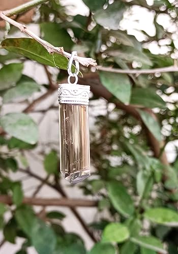 Miniatura 4 de Hijet Colgante de cuarzo ahumado de tres facetas que equilibra energía positiva armonía suerte yoga meditación reiki natural auténtico auténtico