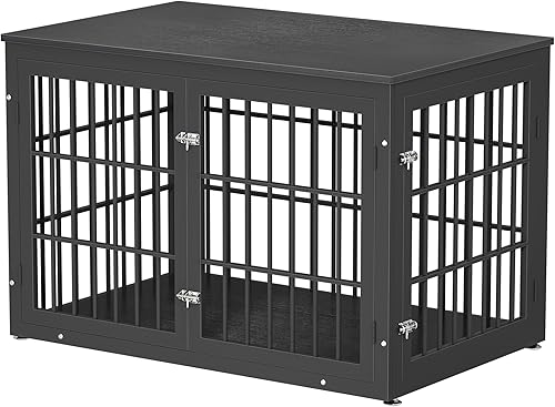 Mueble de Jaula para Perros de Servicio Pesado de 48 Pulgadas para Perros Grandes, Mesa Auxiliar Decorativa Casa para Mascotas, Muebles de Jaula