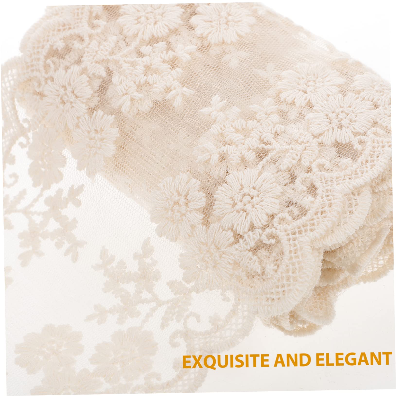 Tofficu 5rollos Encaje Floral De Para Boda y Ribete De Para Vestidos y Manualidades Material De Costura Sin Elasticidad